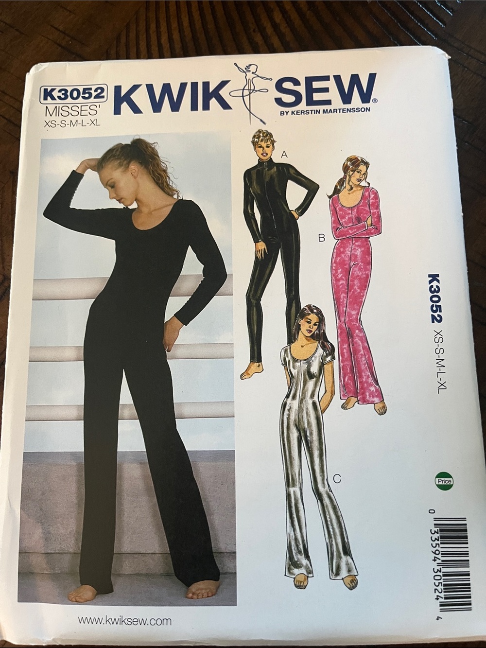 K3052 Women's Long-Sleeve Jumpsuit in Black